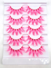 MISSLADY pink 18mm 3D faux mink lashes for instant volume.