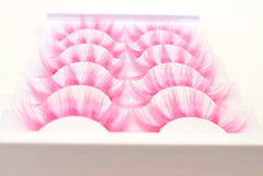 MISSLADY pink lashes close-up highlights soft fibers and comfortable wear.