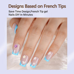Misssix 3-in-1 gel French tip with preshaped design for easy use