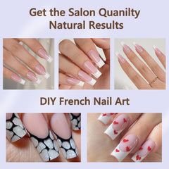 Long square nails from Misssix for a bold salon-style look.