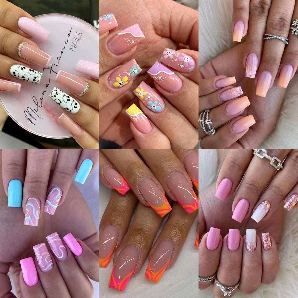 Misssix press-on nails medium design shown for quick salon-like results