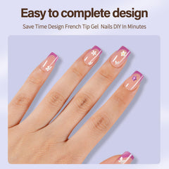 Misssix XBASICTIPS 150pcs soft gel nail tips close-up showing durable, wear-ready design.