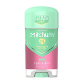 Mitchum Gel Deodorant Powder Fresh bottle provides all-day freshness.