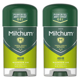Mitchum Mountain Air clear gel bottle for all-day odor protection.