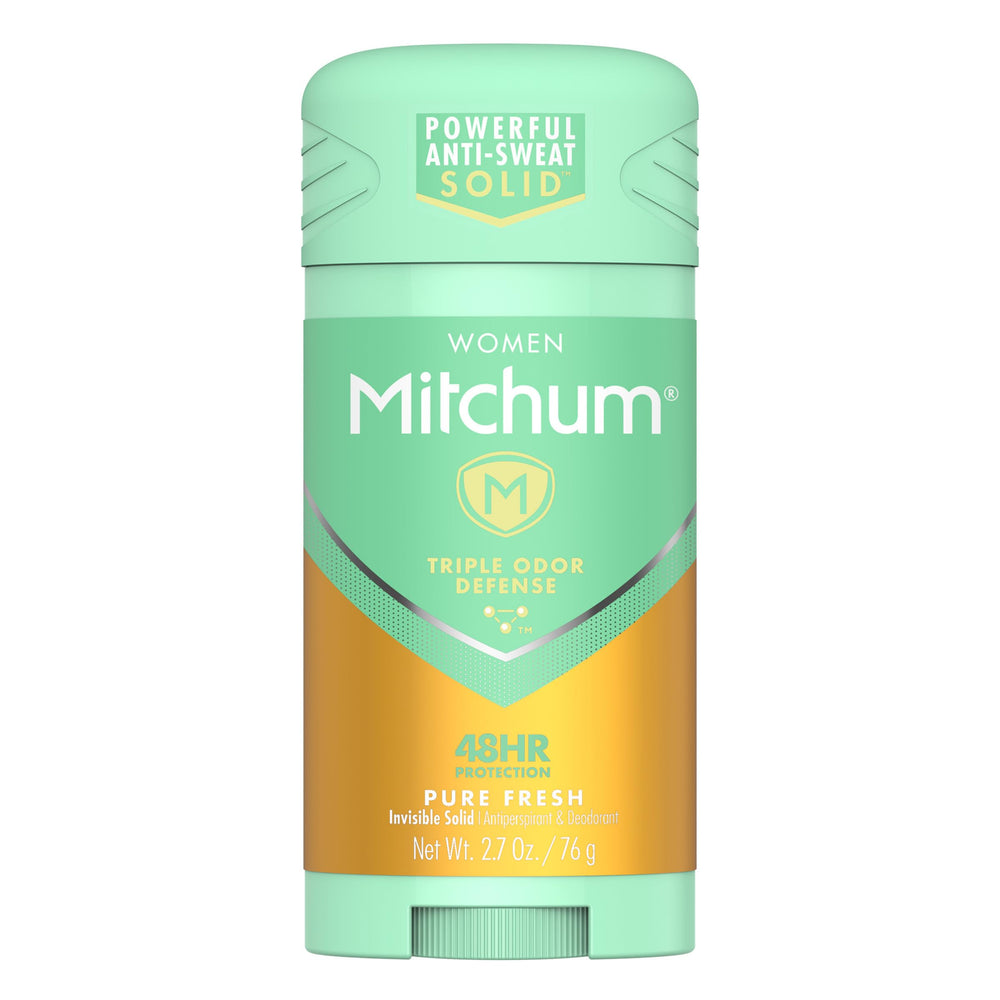 Mitchum Pure Fresh invisible solid underarm protection with no visible residue