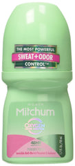Mitchum Women Powder Fresh roll-on bottle with long-lasting protection.