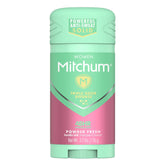 Mitchum Women's Powder Fresh Deodorant Stick - front view with day-long odor protection