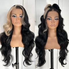 MITIMES wig pre-plucked HD lace front for natural hairline illusion.