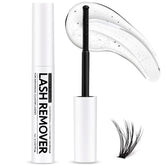 Miuffue eyelash glue remover bottle pour gently dissolves cluster glue for quick removal.