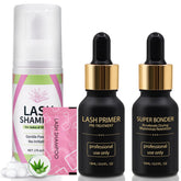 Miuffue lash shampoo concentrate bottle for deep cleansing and conditioning.