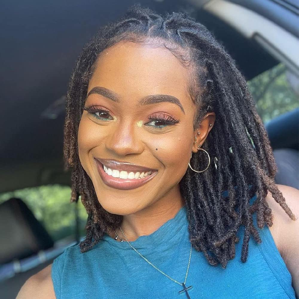 MIUULAAR 6-inch dreadlock extensions with 4mm thickness for natural blending