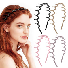 MIVZO Zig Zag headbands pack provides versatile color options for daily styling.