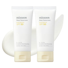 Mixsoon Bean Sunscreen bottle demonstrates lightweight UV protection with a non-sticky finish for outdoor use.