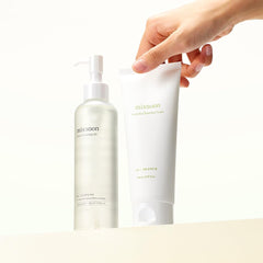 Mixsoon Double Cleansing Set on display highlighting a two-step routine.