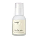 Mixsoon Soybean Milk Serum bottle, hydrating and smoothing skin on display.