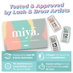 MIYA LASH nutrition serum sachet promotes healthier lash and brow shine