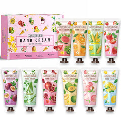 MIYUELENI 10-pack hand cream gift set packaging, ideal for gifting.