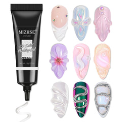 MIZHSE 3D gel molding enables precise nail 3D designs with brush-free control.