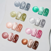 MIZHSE cat-eye gel polish with eight colors for at-home salon looks.