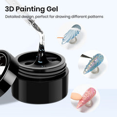 MIZHSE double-head pen for precise 3D nail designs.