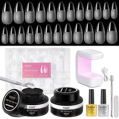 MIZHSE gel nail kit portable lamp for quick at-home curing.