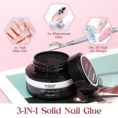 MIZHSE soft almond nail tips 240pcs for easy manicure.