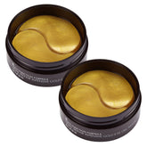 MIZON 24K gold under-eye patches close-up showing cooling hydrogel for refreshed under-eye skin