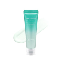 MIZON Cicaluronic gel treatment bottle closeup highlighting cooling hydration.