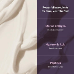 Marine collagen graphic highlighting moisture and nutrients for skin