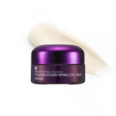 MIZON Collagen Power Firming Eye Cream tube close-up for smoother under-eye skin.