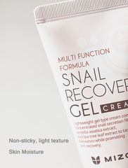MIZON Snail Mucin glide application demonstrating smooth layering on skin.