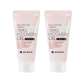 Mizon Snail Recovery Gel Cream 2x45ml pack for daily moisture and skin renewal.