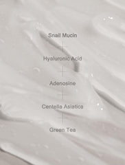 MIZON Snail Recovery Gel Cream texture close-up showing rich, non-greasy feel.