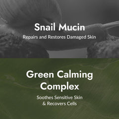 Texture swirl of MIZON snail repair cream showing lightweight finish.