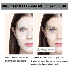MKBLNP collagen face mask moisturizing action supports a soft, hydrated complexion