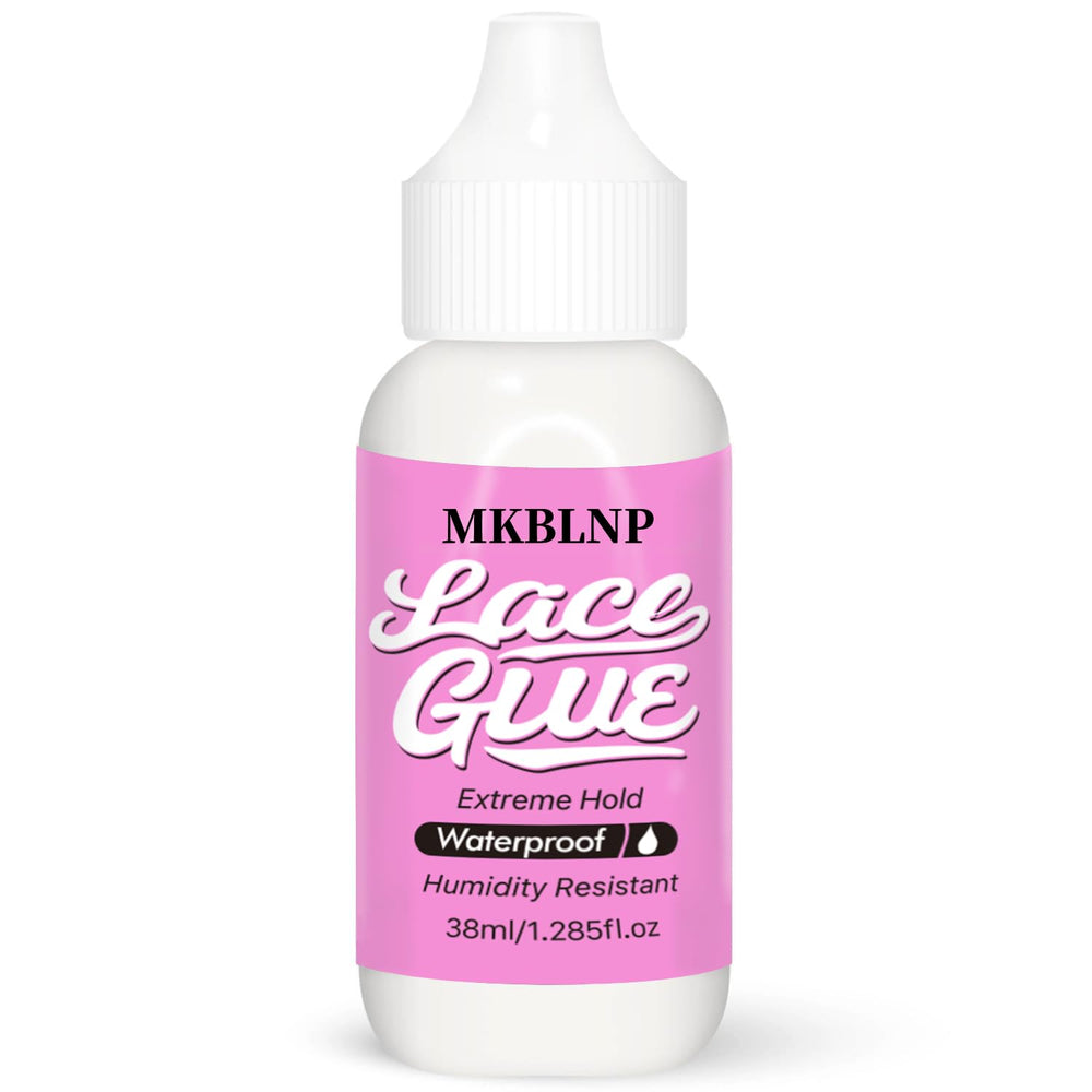 MKBLNP quick-drying lace wig glue for secure hold and natural edges.