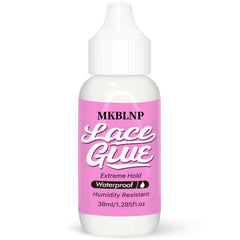 MKBLNP quick-drying lace wig glue for secure hold and natural edges.