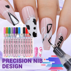MKNZOME waterproof nail art pens ensure long-lasting designs.