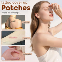 MlanRomee customizable cut-to-fit patch for precise coverage on tattoos or scars.