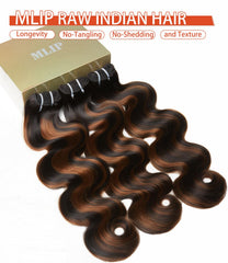 MLIP raw Indian hair 20-inch bundle delivers smooth, long-length look.