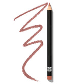 MOB Beauty M1990 cool-tone lip liner swatch demonstrates long-wear definition.