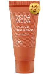 MODAMODA Zero Extreme conditioner bottle highlights damaged hair repair potential.