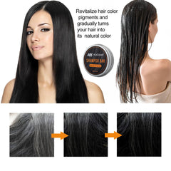 Modayeri Reverse Grey Hair Bar Shampoo lather forming cleanser on hair