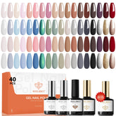 Modelones gel nail polish set swatches display vibrant color range for daily looks