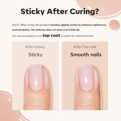 Modelones 8-in-One Builder Gel strength overlay creates a sturdy nail layer.