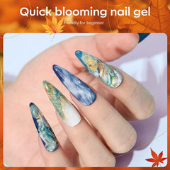 Modelones Blooming Gel bottle open for easy color blooming and precise nail design.