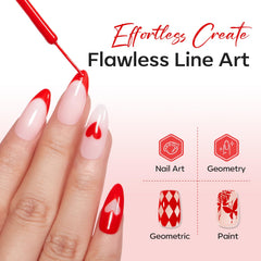 Modelones bright apple red gel delivers rich pigment for bold nails
