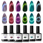 Modelones cat-eye gel nail polish kit front view for easy at-home manicure