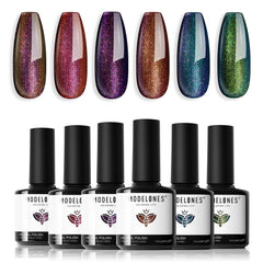 Modelones Chameleon Glitter Blue bottle with vibrant blue sparkle for dazzling nails