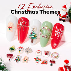 Modelones snowflakes nail charm delivers shimmering holiday detail